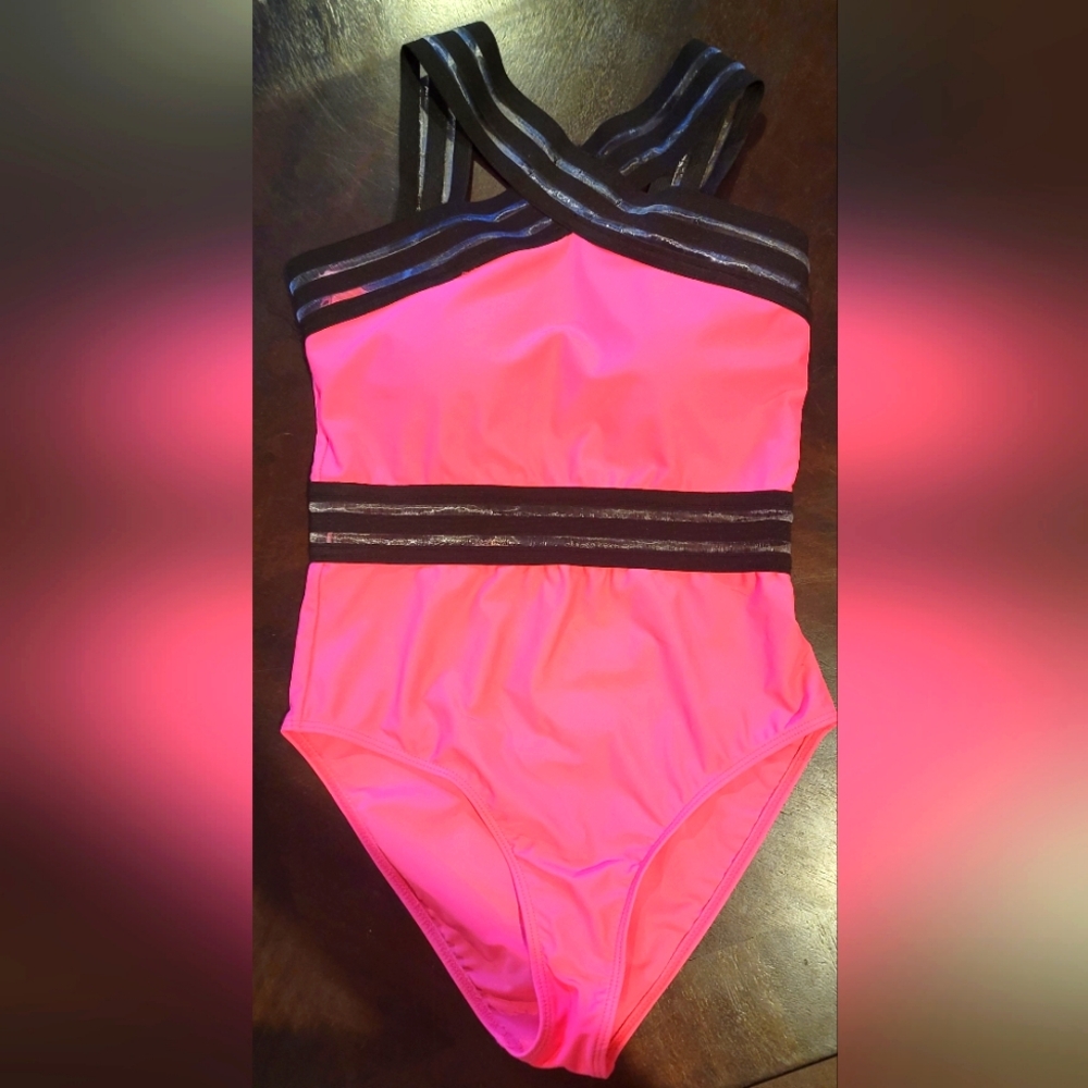 Jordan Pink and Black Bodysuit One Piece